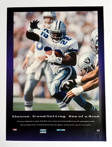 1993 Pro Set Football Card Emmitt Smith Dallas Cowboys Magazine Cut Print Ad - Picture 1 of 2