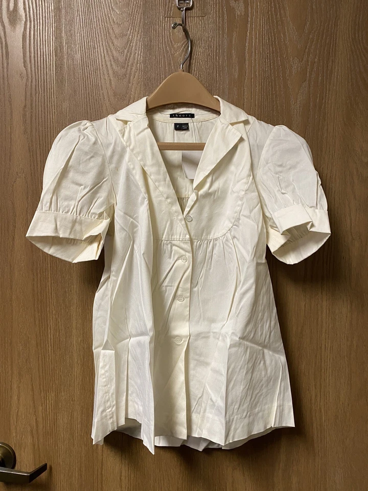 Camisa de lino Theory talla P/TP Foto 1 de 4