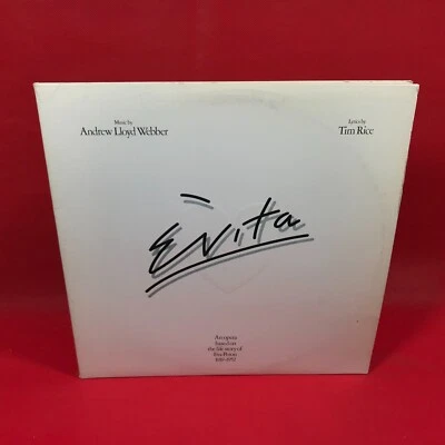 ANDREW LLOYD WEBBER & TIM RICE Evita 1976 UK double vinyl LP soundtrack record - Image 1 of 4