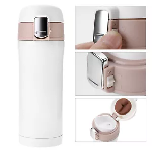 Stainless Steel Thermos Portable Vacuum Flask Insulated Water Bottle Black/White - Picture 1 of 8