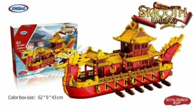 XINGBAO El Dragón Real Chino Barco Juego de bloques de construcción 3.325 piezas (25002) Nuevo Foto 1 de 4