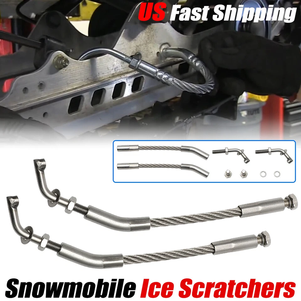For Polaris Ski Doo Snowmobile Ice Scratchers SnowX Ice & Snow Scratcher Reverse - Image 1 of 4