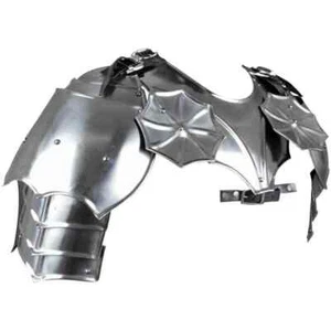 Medieval Steel Larp Warrior Gothic Pair Of Pauldrons Armor Shoulder Halloween - Picture 1 of 5