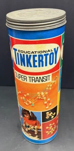Juego vintage TINKERTOY #146 en tubo 130 piezas INCOMPLETO - Imagen 1 de 4