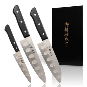 Como Nuevo Hecho en Japón Santoku Gyutou Petty Katsuhiro Molibdeno-vanadio Acero - Imagen 1 de 6