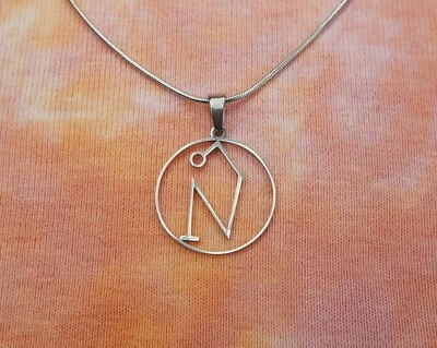 Collar o Pendientes Sello del Arcángel Uriel, Ángel Ariel Impermeable Inoxidable Foto 1 de 4