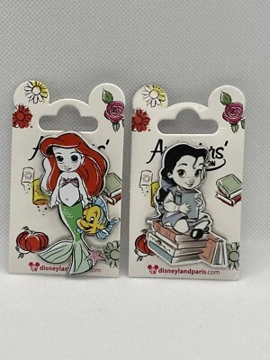 Disneyland Париж Ариэль и Белль Коллекция Аниматоров Набор значков!! - Изображение 1 из 4