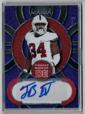 2022 WIld Card Pro Look Autograph Thomas Booker Purple #48/75 Houston Texans - Image 1 of 2