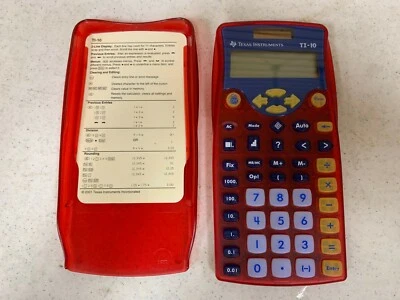 Texas Instruments 10 Basic Calculator TI-10 Red / Brand  New / Sealed - Image 1 of 3