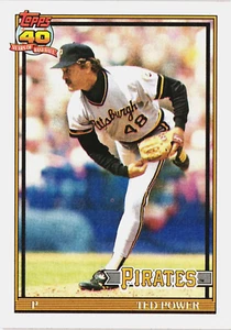 1991 - Topps --- Ted Power -- Card # 621 --- Pittsburgh Pirates - Picture 1 of 2