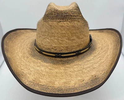 Jason Aldean Coleção por Resistol Amarillo Sky Palm Leaf Cowboy Hat Jr Meninos SO - Imagem 1 de 4