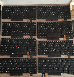 Lot of 11 - Lenovo Thinkpad Keyboard replacements - As is / Parts / Repair - Afbeelding 1 van 20