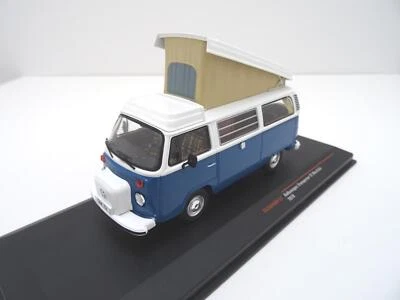 Volkswagen VW T2 B Camper Westfalia Modellino IXO Blu In 1:43 CLC502N.22 - Immagine 1 di 3