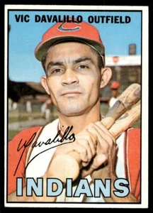 1967 Topps #69 Vic Davalillo Cleveland Indians como nuevo - Imagen 1 de 2