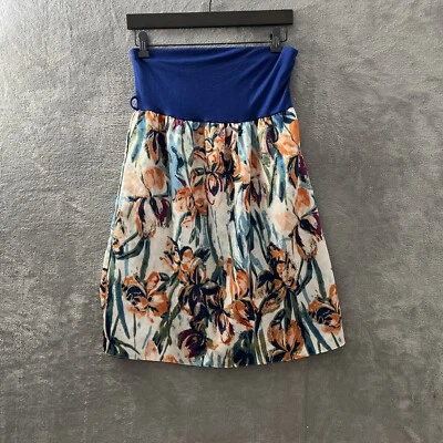 Túnica de tubo exuberante para mujer pequeña geométrica azul sin mangas poliéster en capas Foto 1 de 4