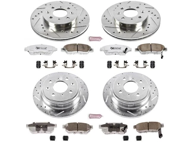 Kit de pastillas de freno y rotor delanteras y traseras para 94-97 Honda Civic del Sol VTEC PV33G5 Foto 1 de 1