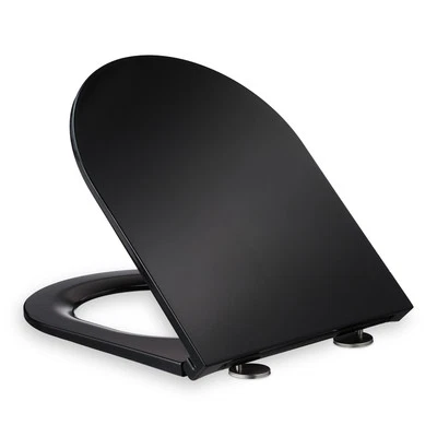 Toilettendeckel mit absenkautomatik WC-Sitz D-Form Abnehmbarer Klodeckel - Bild 1 von 4