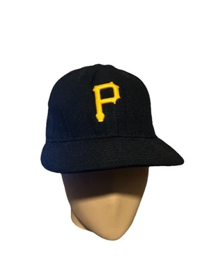 Pittsburgh Pirates New Era Gorra Gorra 7 1/2 59Fifty 100% Lana Negro Dorado - Nuevo Foto 1 de 4