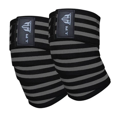MT Weight Lifting Knee Wraps Fitness Training Straps Power Lifter Gym Men Women - Image 1 of 4