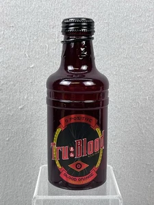 HBO True Blood O-Positive Tru Blood Orange Vampire Drink Glass Bottle Only Empty - Picture 1 of 3