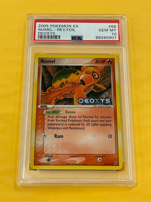 2005 Pokemon EX Deoxys Numel Reverse Holo Foil #68/107 PSA 10 GEM MINT - Image 1 of 2