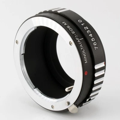 AF-EM Adapter For Sony Alpha Minolta AF MA lens to Canon EOS M M50 EF-M Camera - Image 1 of 3