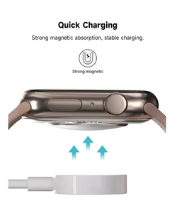 Magnetic USB Cable Charger Charging dock For Apple Watch x 2 - Picture 1 of 3