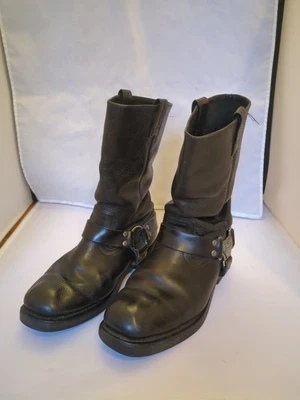 GENUINE HARLEY-DAVIDSON MENS RIDING LEATHER BOOTS Size 10  Black. - Image 1 of 4