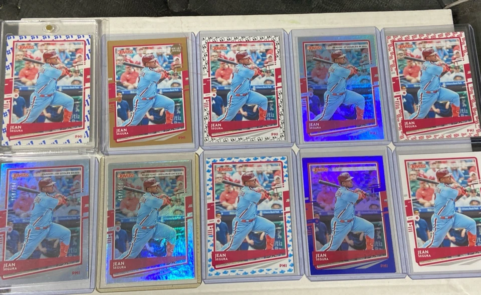 Panini Jean Segura Rainbow 2020 🌈 1/1 1 de 1/10/25/37/100/161/500 tiburón Foto 1 de 4