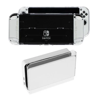 For Nintendo Switch OLED Console Cover Protective Shell Dock PC Hard Case - Image 1 of 4
