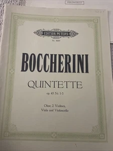 Boccherini Oboe Quintet.  All Parts. Edition Peters EUC - Picture 1 of 7