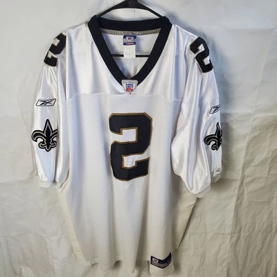 Camiseta Reebok Para Hombre 52 Blanca New Orleans Saints Aaron Brooks #2 NFL On Field Foto 1 de 4