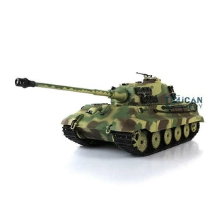 2.4G Henglong 1:16 7.0 Plastic King Tiger 3888A RTR RC Tank BB IR Battle Smoke - Picture 1 of 5