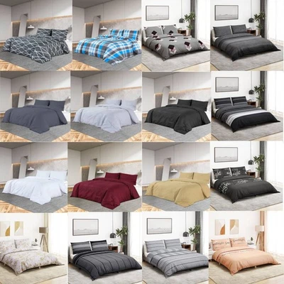 Bettwäsche Set 100% Baumwolle 135x200 | 140x200 | 155x220 | 200x200 | 225x220  - Bild 1 von 4