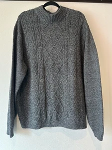 Roundtree And Yorke Wool Blend Cable Knit Sweater  Mens Size XL - Picture 1 of 6