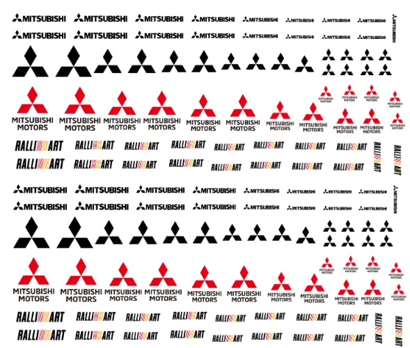 1/64 Mitsubishi Rally Art  Waterside Decals  MADE IS THE USA - Image 1 of 1