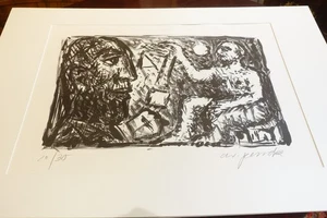 A.R. Penck, Platos Welt in der Akademie, Litografie,20 von 30 Exemplaren - Bild 1 von 7
