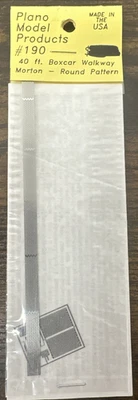 Plano Model Products 1:87 #190 40' Box Car Roofwalk - Morton - Round Pattern NIP - Image 1 of 4