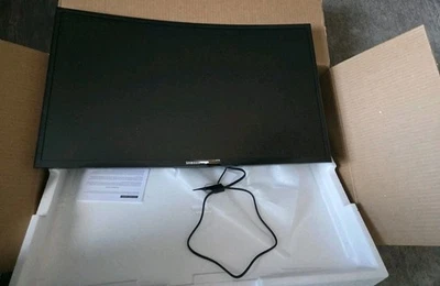 Samsung 27" Curved LED FHD 1080p 60Hz Monitor Model: LC27F396FHNXZA SEE DESCRIPT - Image 1 of 4