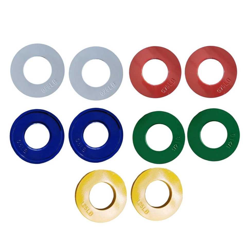 2x Fractional Weight Plates Dumbbell Weights Gym Equipment Color Coded for Home - Image 1 of 1