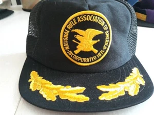 Vintage NRA Snapback Meshback Patch Truckers Hat Scrambled Eggs Gold Leaf - Picture 1 of 10