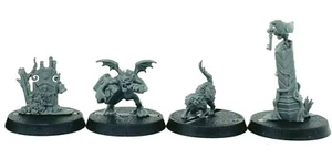 Warhammer Cursed City Objectives Soulblight Gravelords grave gargoyle cat marker - Picture 1 of 2