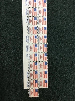1622 Plate Strip Of 21. MNH. 1 Extra Stamp Attached. Very Nice. - Image 1 of 2