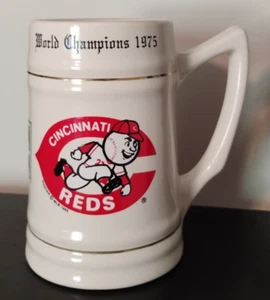 Cooperstown Collection Cincinnati Reds World Champions 1975 Ceramic Mug Stein - Picture 1 of 7