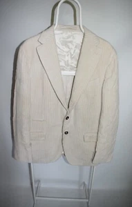 ELEVENTY x Ermenegildo Zegna Cotton Cashmere Blazer Sport Coat Beige Mens Sz 52 - Picture 1 of 21
