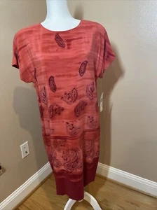 100% Silk Jones New York Dresses size 10 Orange New NWT - Picture 1 of 16