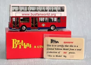 BRITBUS R906 1:76 SCALE LEYLAND OLYMPIAN D/DECK BUS BUS FAN WORLD SPECIAL BOXED - Picture 1 of 14