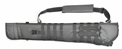 Scabbard bag fits mossberg 590 12 gauge pump case range hunting gear padded Gray - Image 1 of 4