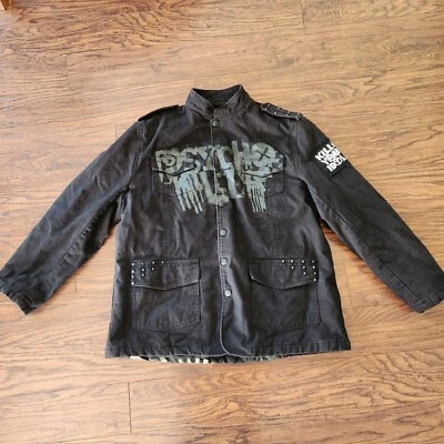 BLAC LABEL с подкладкой пальто психо убийца убить ваших кумиров черная куртка XL - Изображение 1 из 4