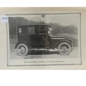 Vintage 1919 Dodge Brothers 4-Door Sedan As Advertisement - Picture 1 of 3